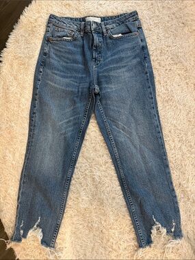 Topshop Blue Ankle & Cropped Jeans